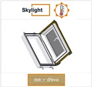 DOBROPLAST - SKYLIGHT LOFT PREMIUM plastový střešní výlez PVC dezén dřeva 5/7 - 55/78cm DOBROPLAST - SKYLIGHT LOFT PREMIUM plastový střešní výlez PVC dezén dřeva 5/7 - 55/78cm